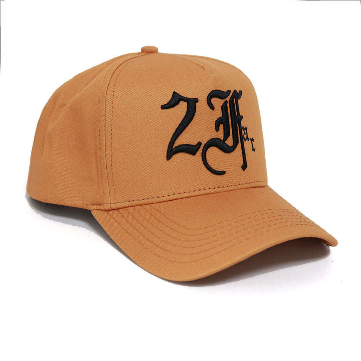 Black on Tan Deep Fit Cap